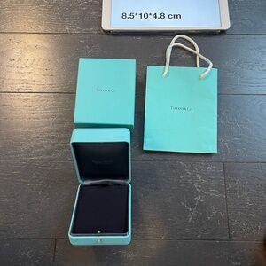 Tiffany & Co Empty Blue necklace jewelry Box+Outer Box+Shopping Bag